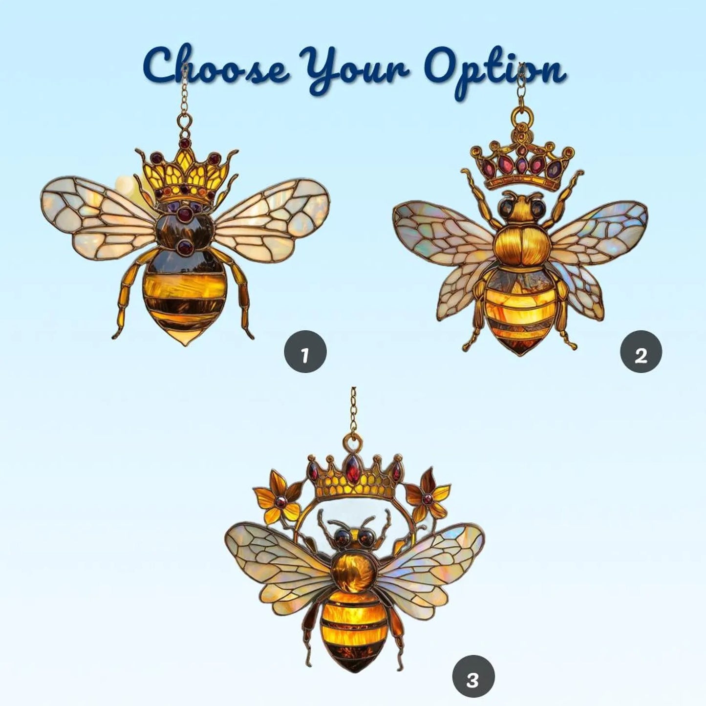 Queen Bee Acrylic Window, Acrylic Window Hanging