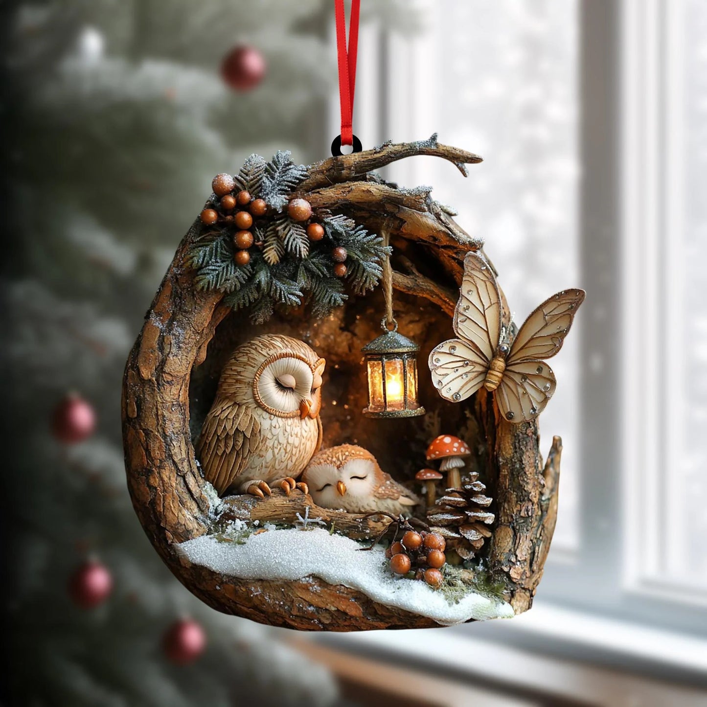 Owl Ornament - Christmas Gift Ornament
