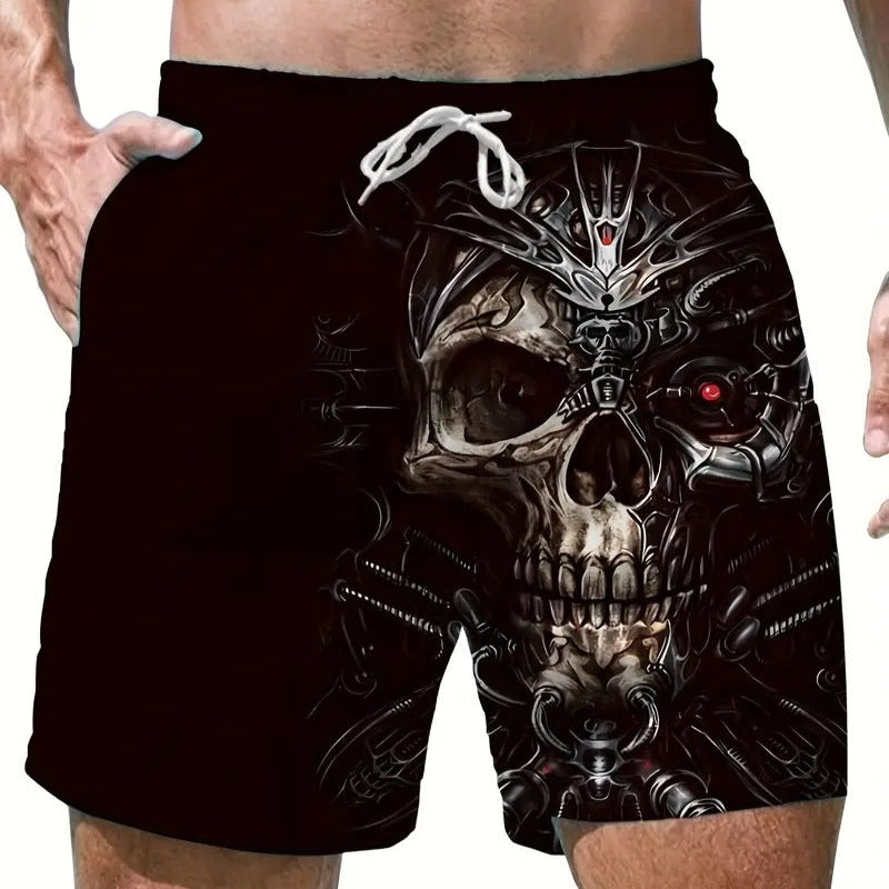 Sull Men' Print Beach Shorts Quick Dry - Beach Short