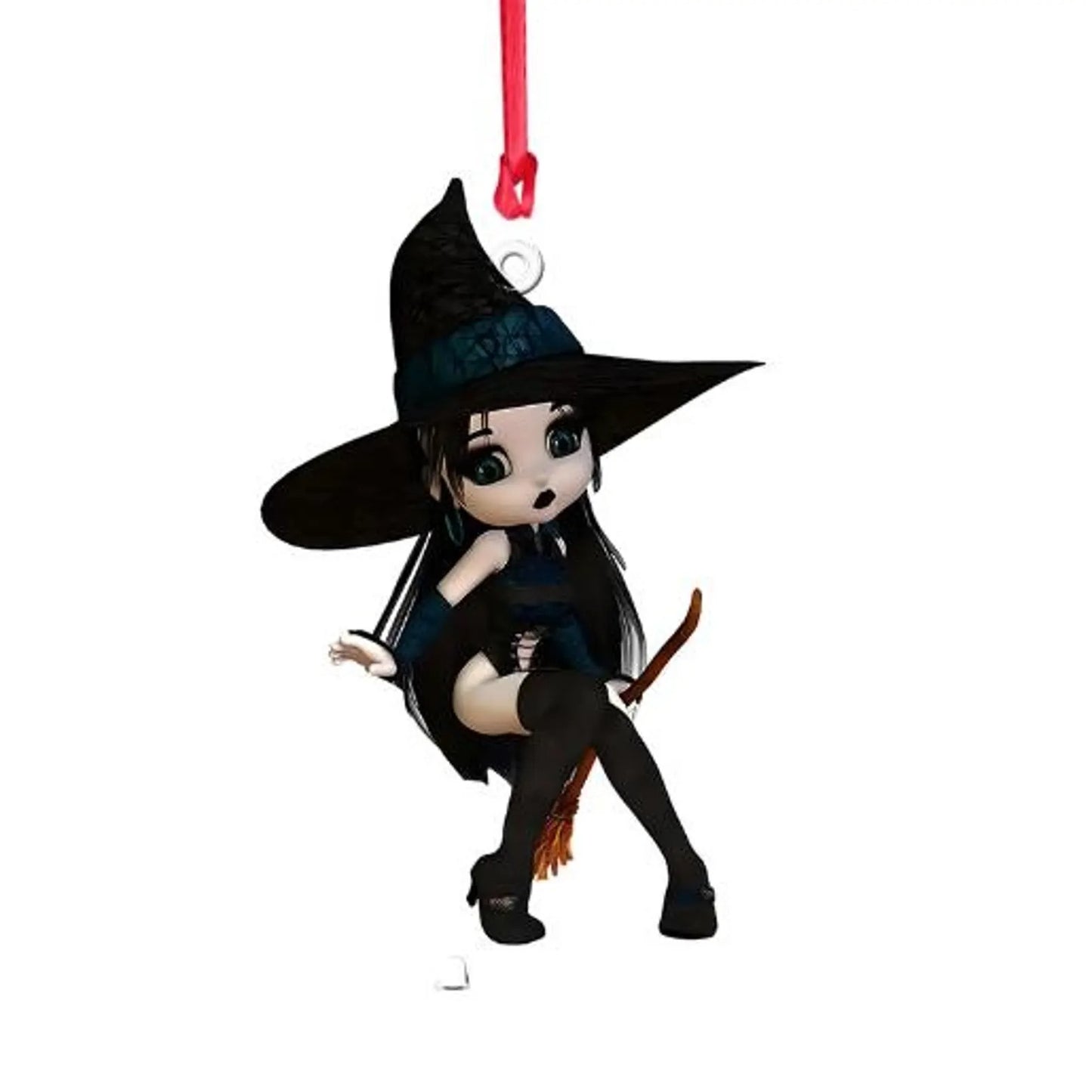 Little Witch Personalized Witch Custom Shaped Ornament