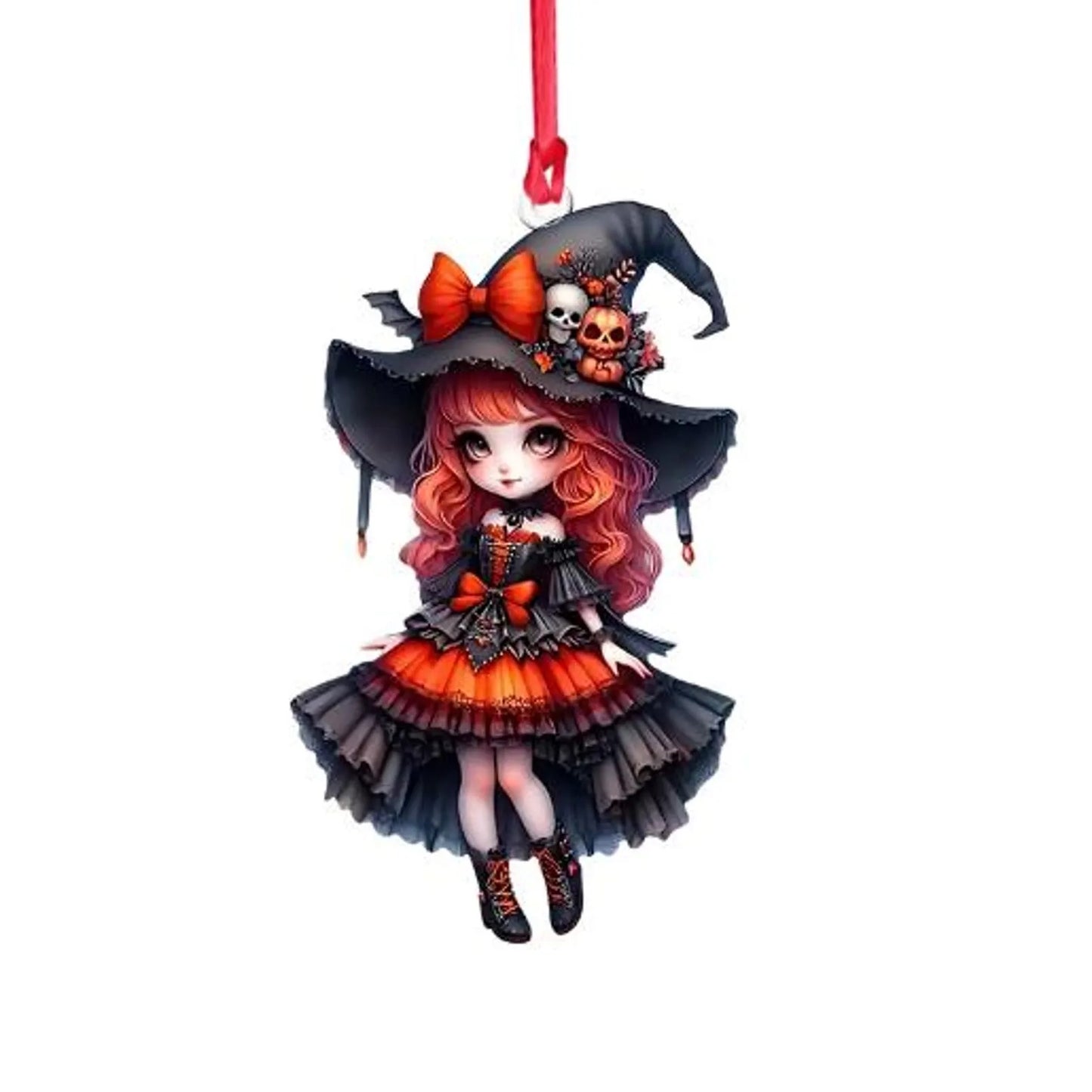 Little Witch Personalized Witch Custom Shaped Ornament