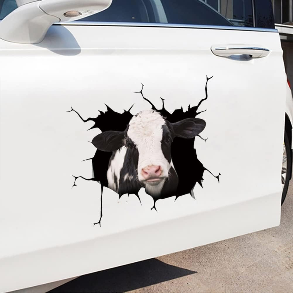 Dairy cow crack sticker cattle lover, Cows Decal