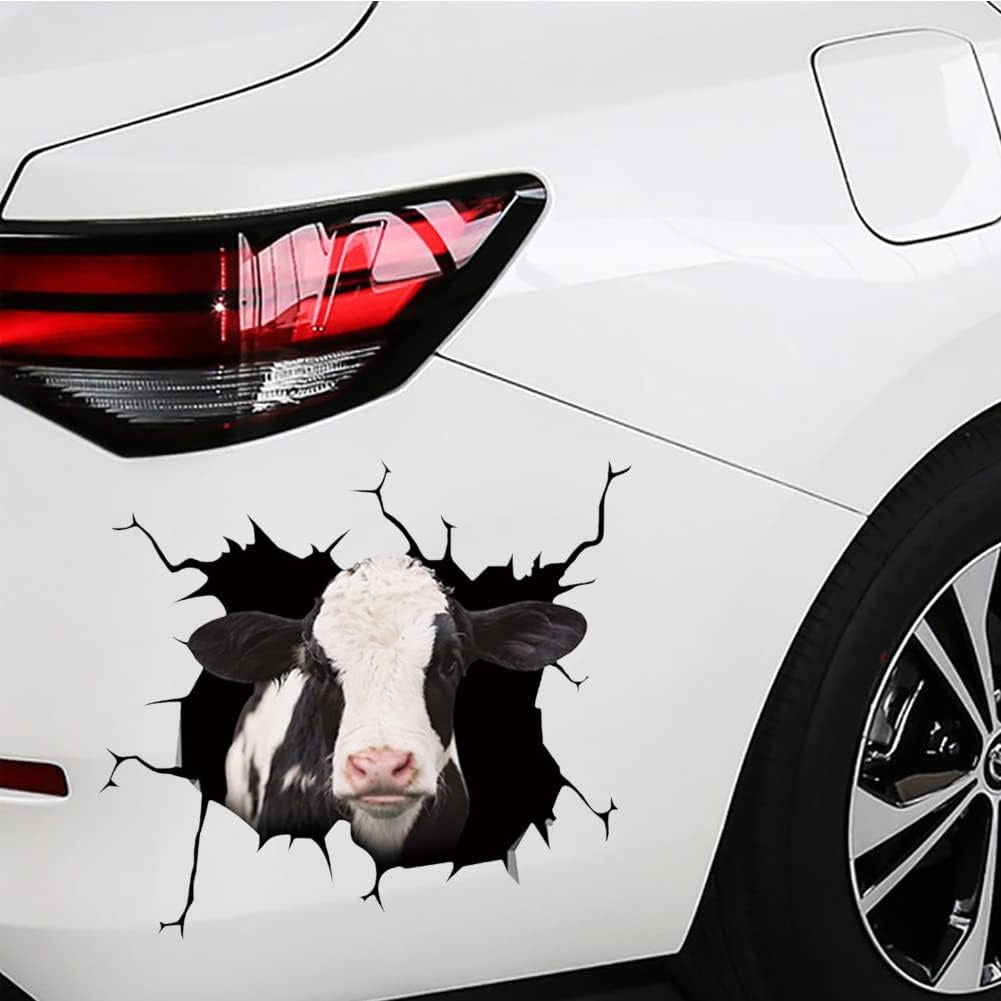 Dairy cow crack sticker cattle lover, Cows Decal