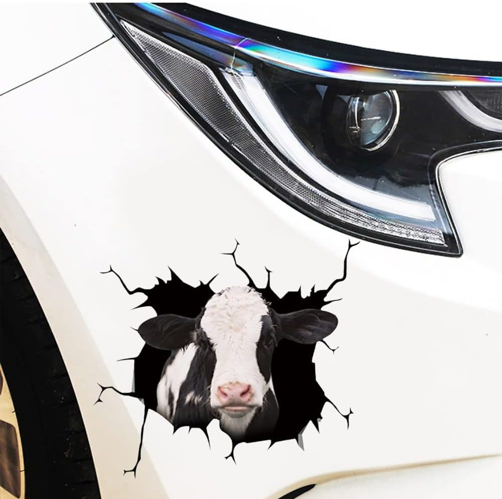 Dairy cow crack sticker cattle lover, Cows Decal
