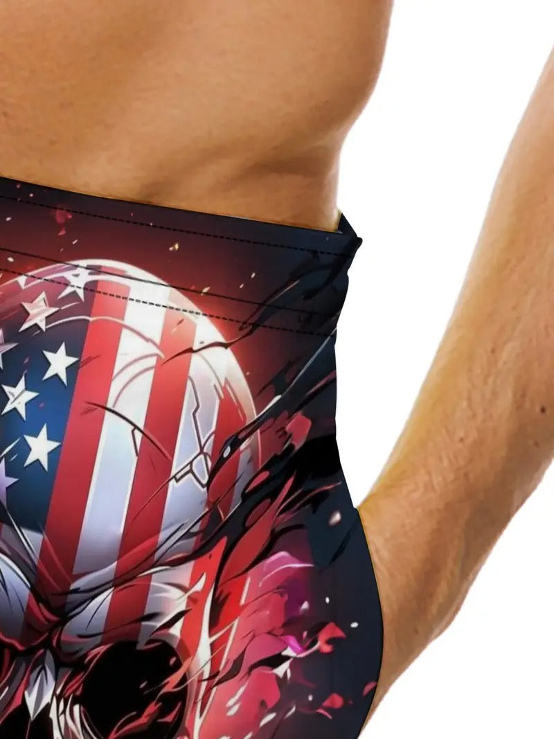 Skull Flag - Beach Short Quick Dry