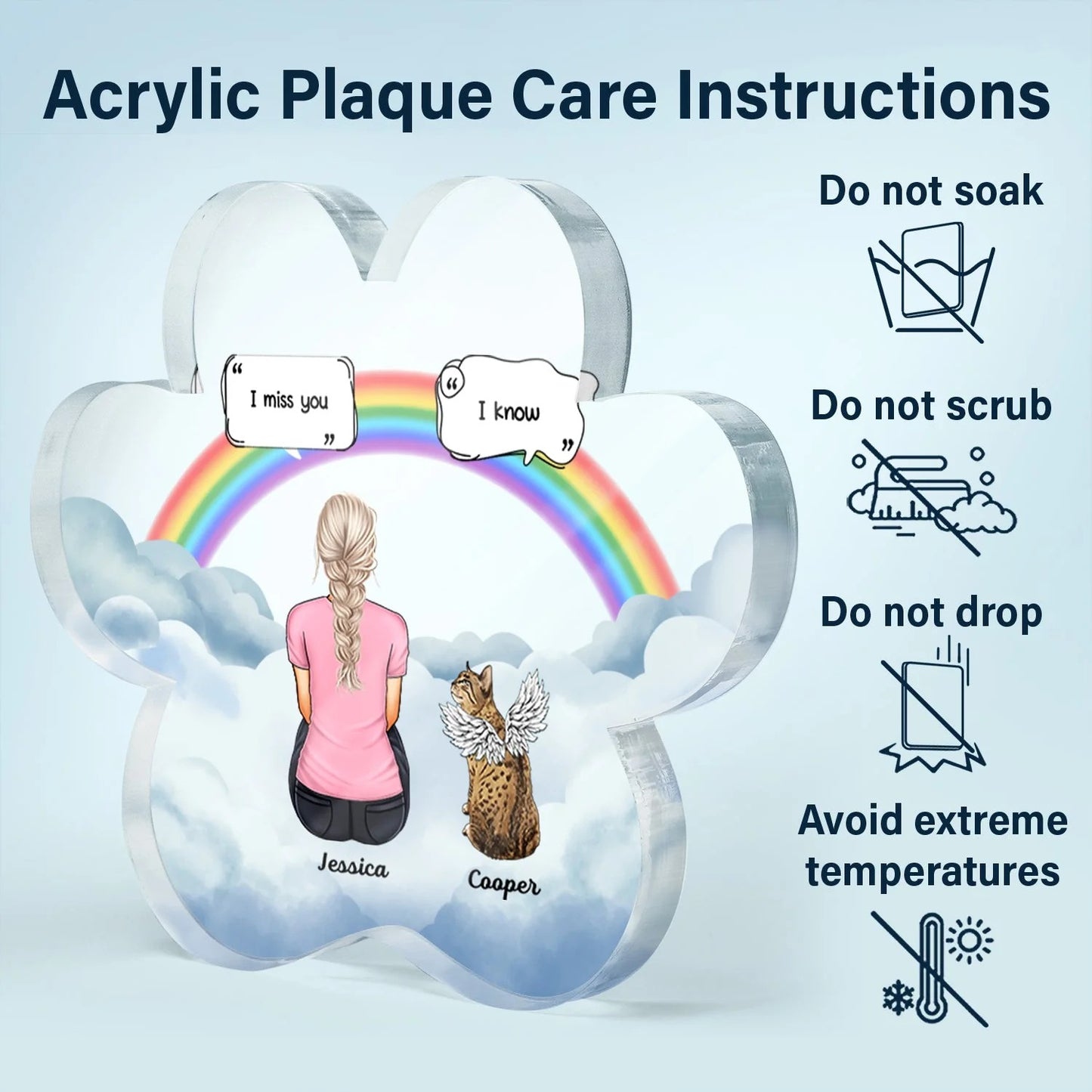 Haunted Couple - Personalized Couple Acrylic Plaque