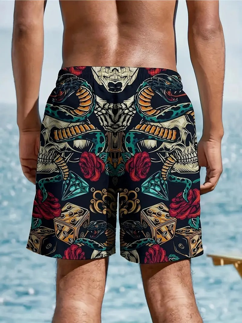 Skull Snake Beach Short Quick Dry