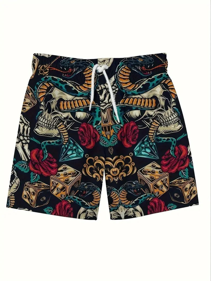 Skull Snake Beach Short Quick Dry