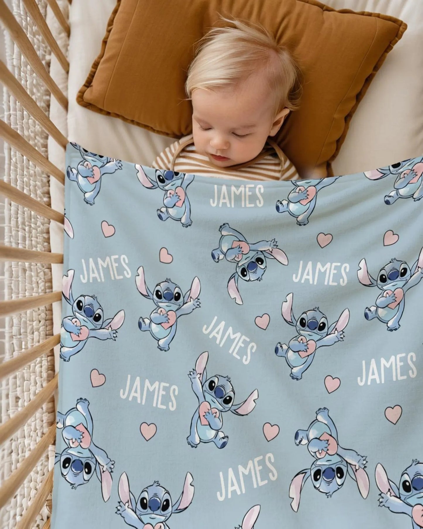Personalized Watercolor Blanket