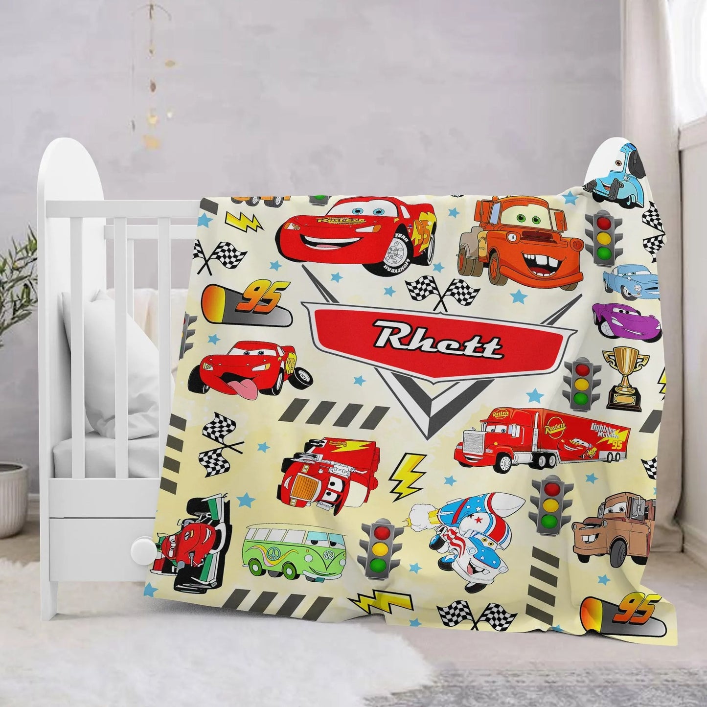 Personalized Cars Blanket