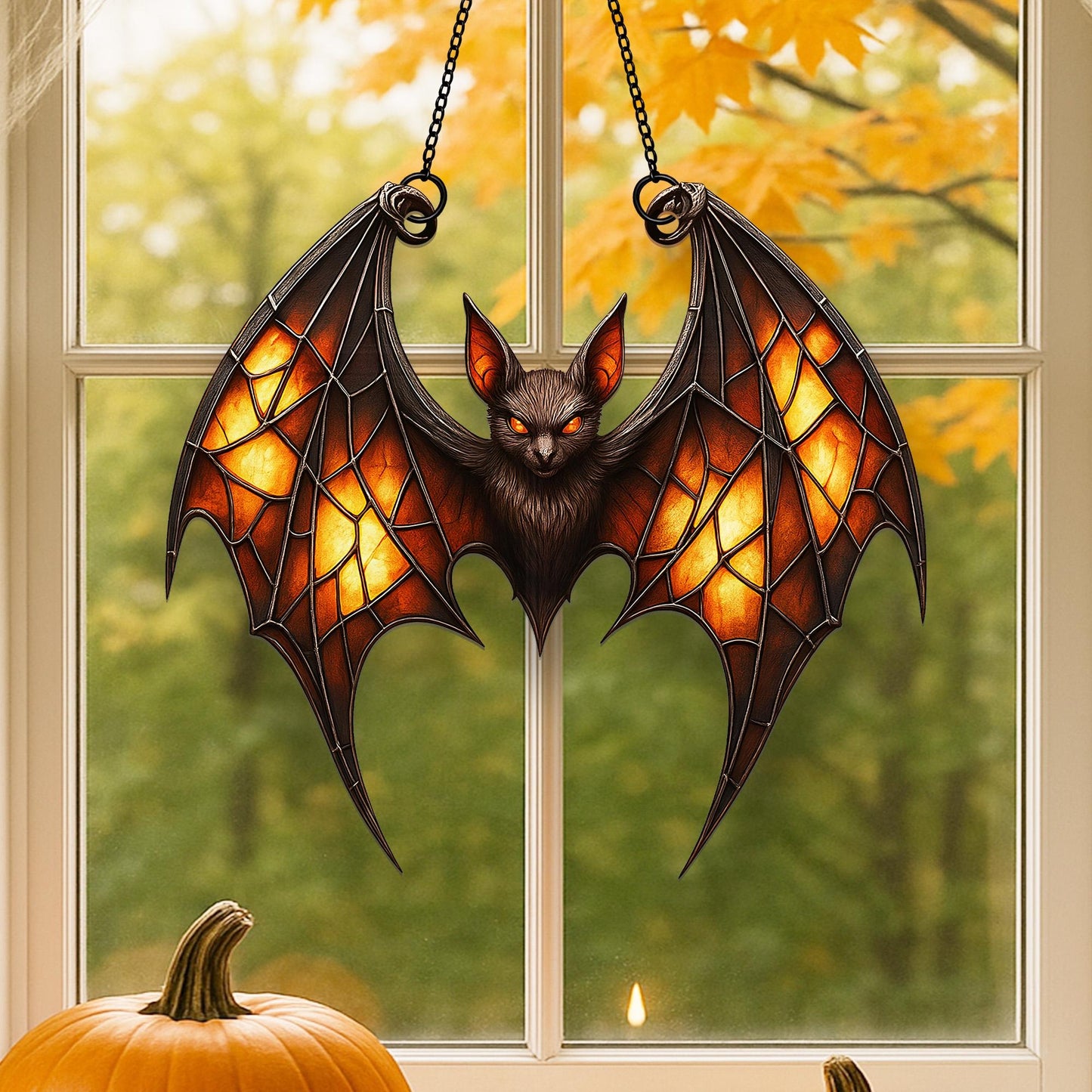Spooky Bat Acrylic Window Suncatcher