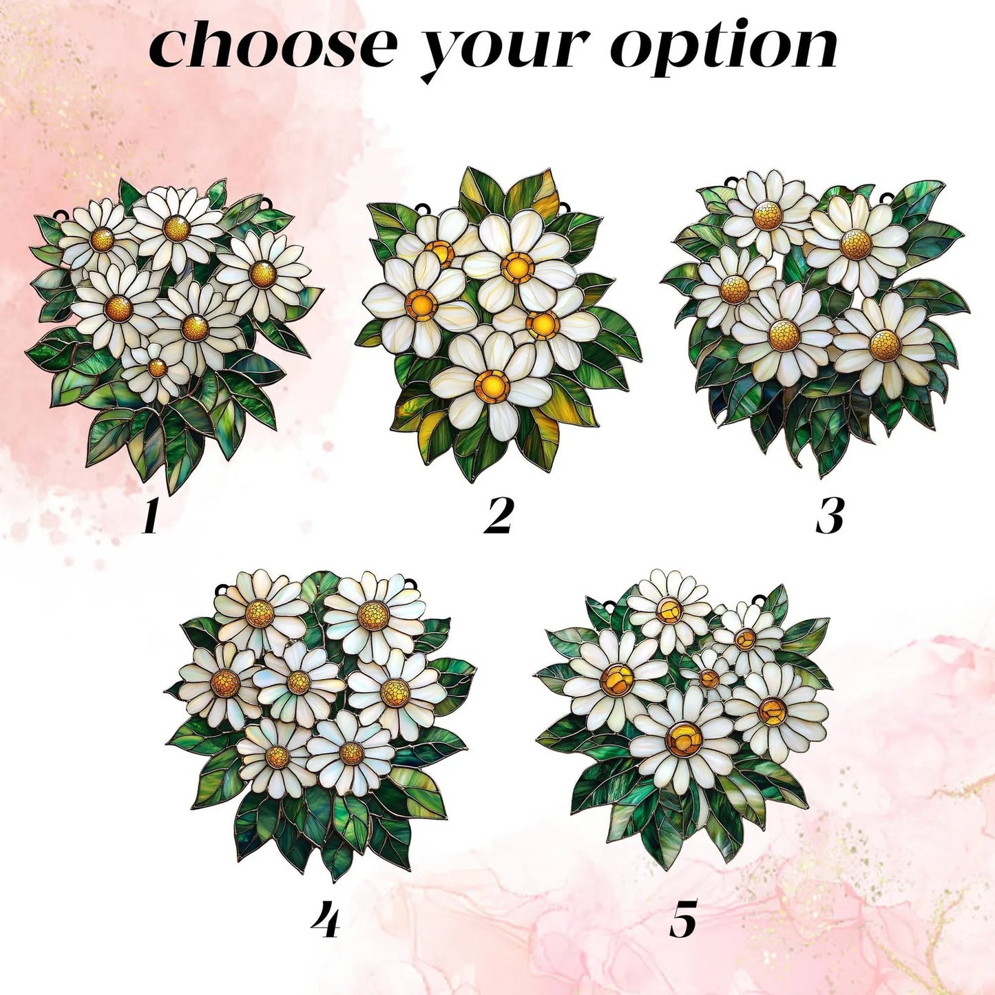 Daisy Flower Acrylic Suncatcher Window