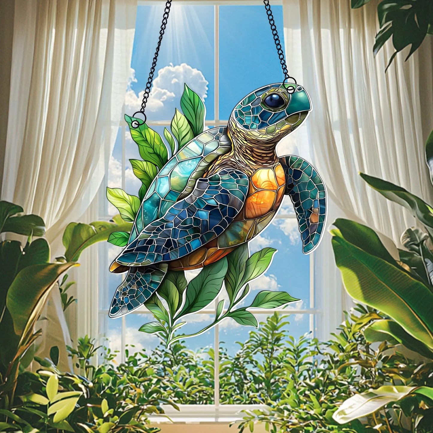 Love Turtle Acrylic Window - Personalized Acrylic Window