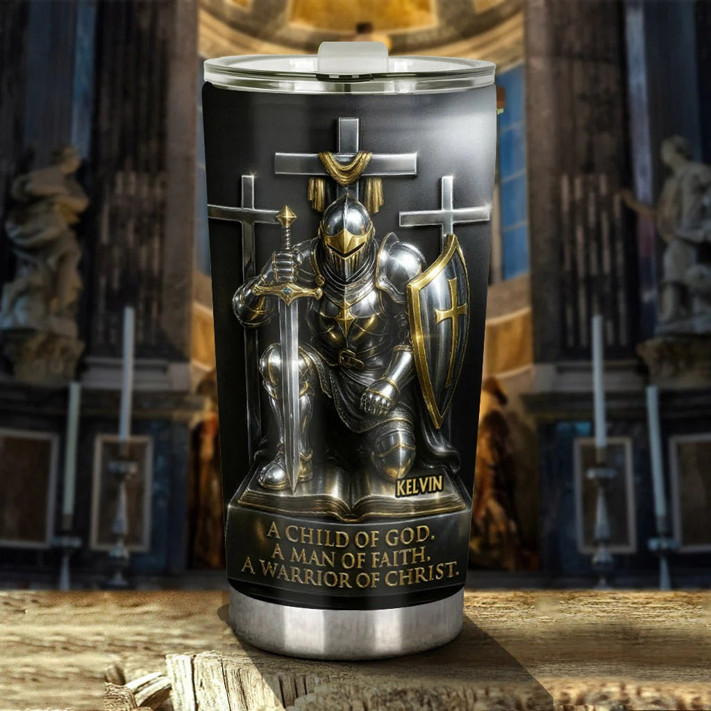 Faith Love, God Lover - Personalized Jesus Tumbler