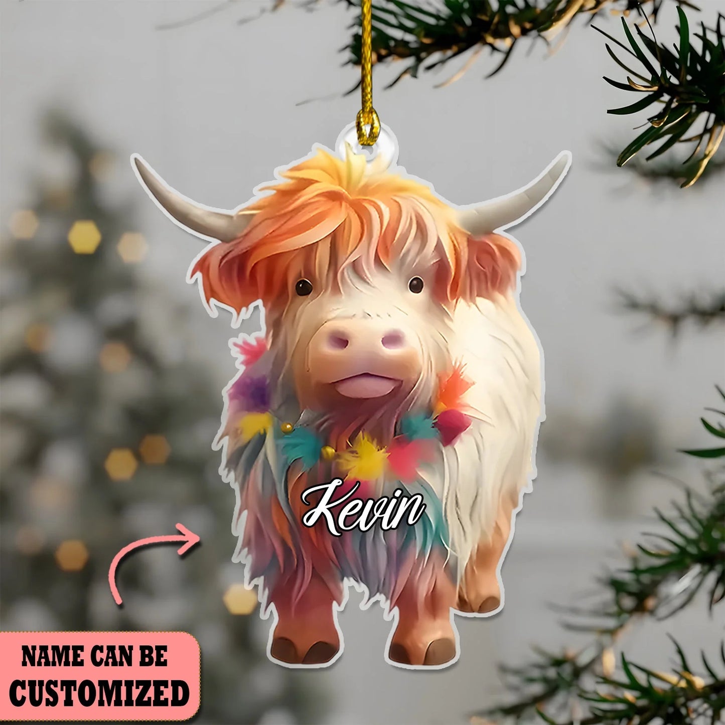Cow Cute Ornament Christmas - Gift For Cow Lover's