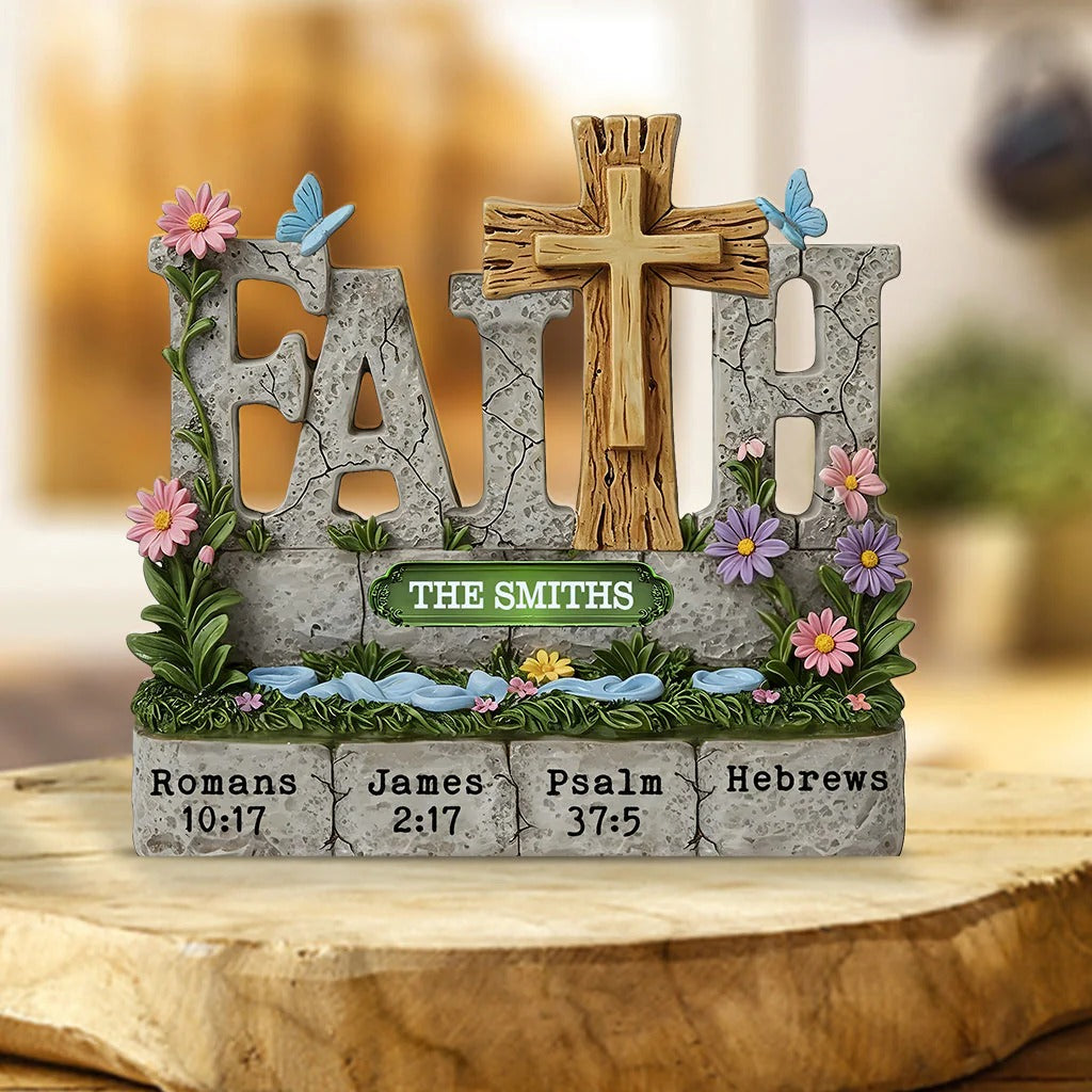 Faith Love- Personalized Custom Shaped Acrylic Plaque