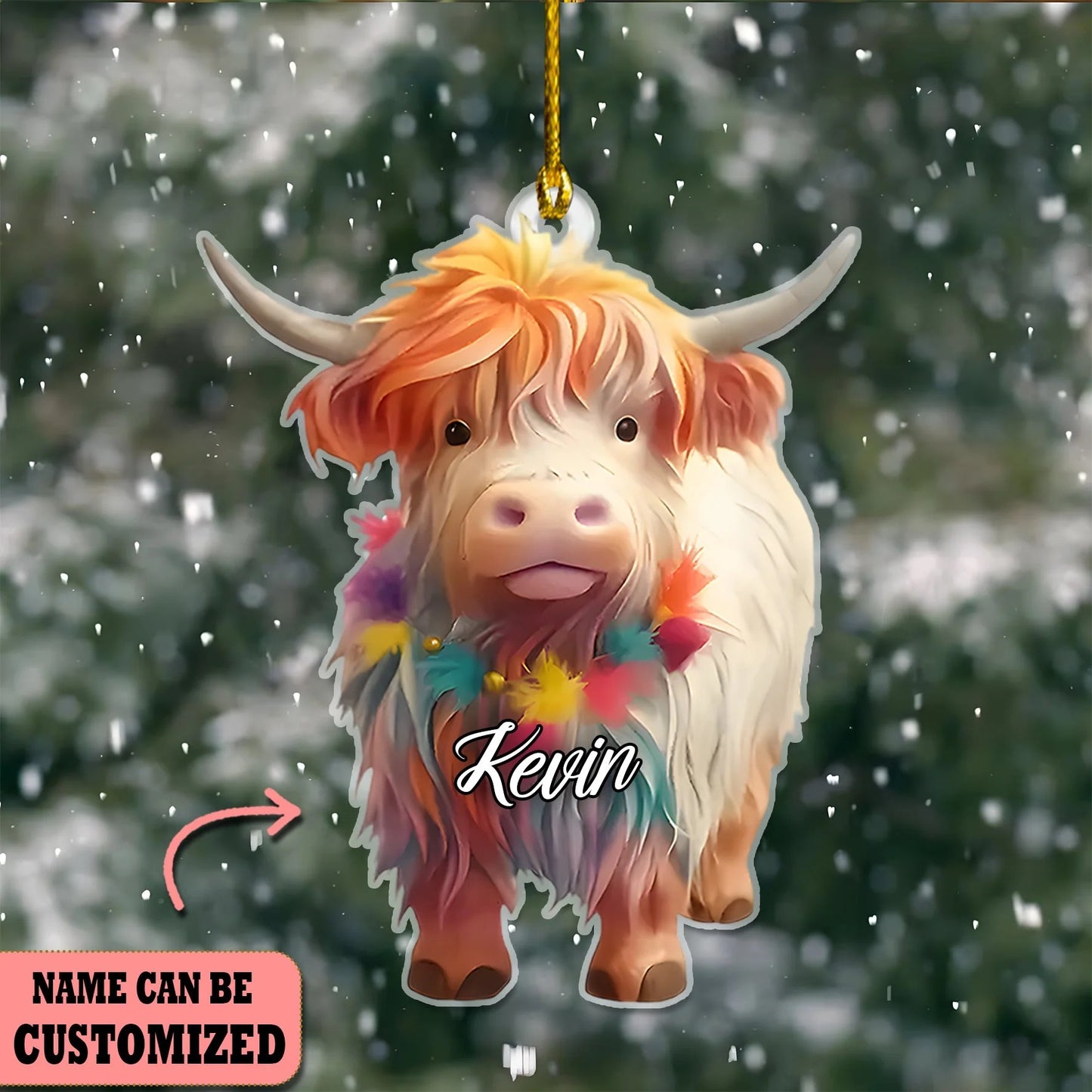 Cow Cute Ornament Christmas - Gift For Cow Lover's