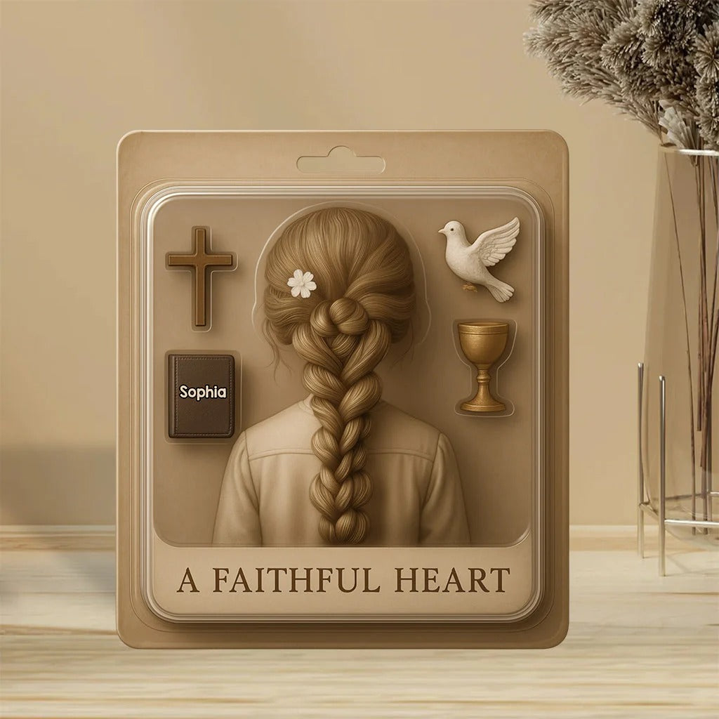 A Faithful Heart - Personalized Custom Shaped Acrylic Plaque