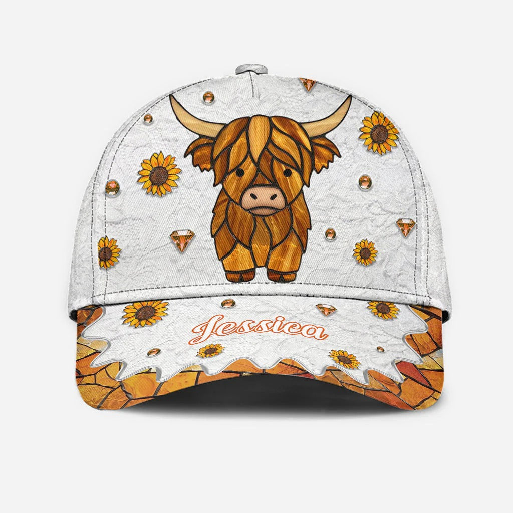 Adorable Highland Cow - Personalized Classic Cap