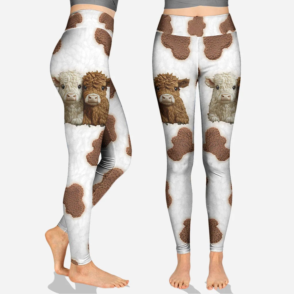 Adorable Highland Cows - Personalized Hoodie and Leggings