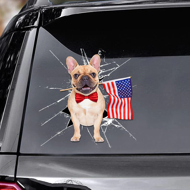 Dog america Vinyl Decal, Dog Decal