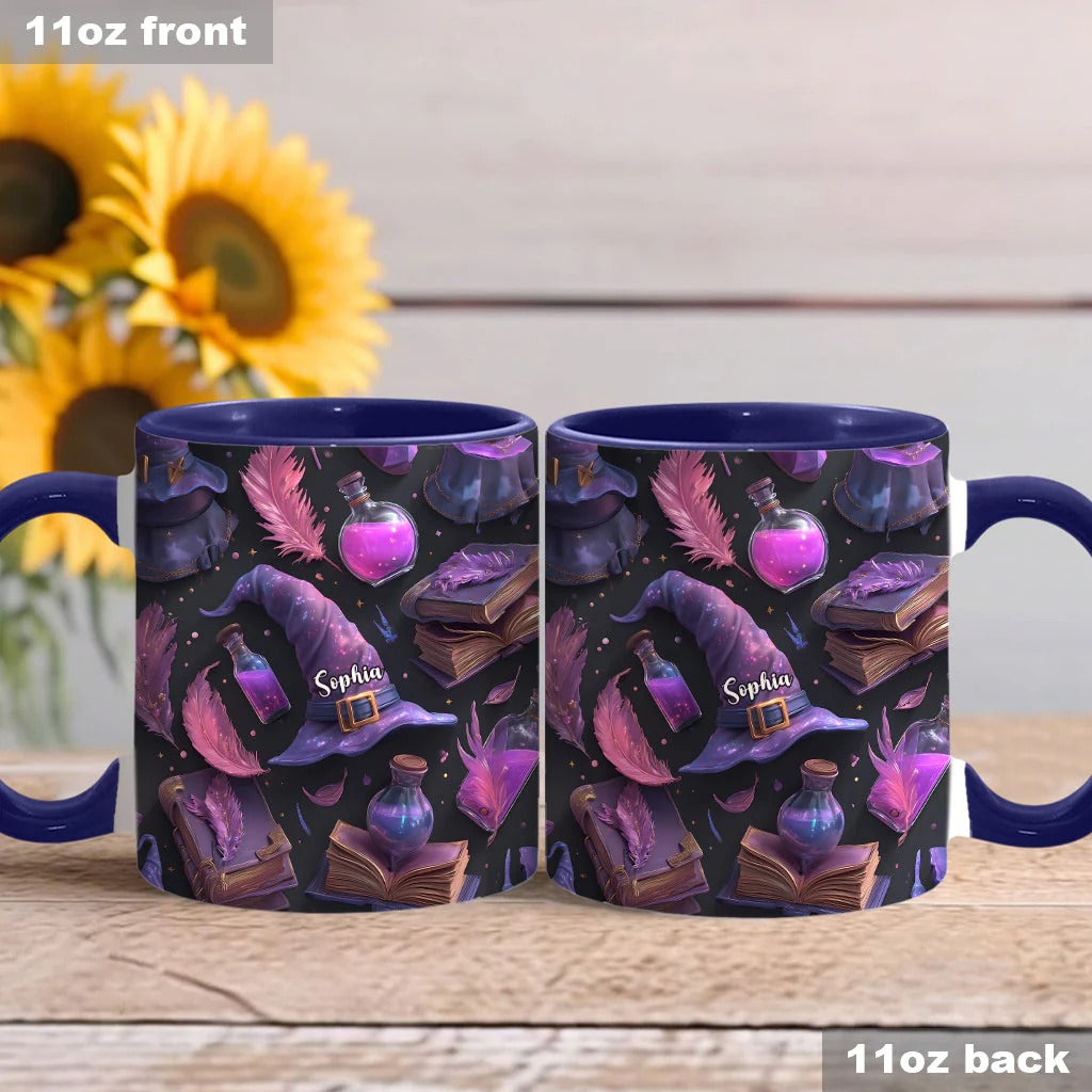 Purple Witch - Personalized Witch Accent Mug