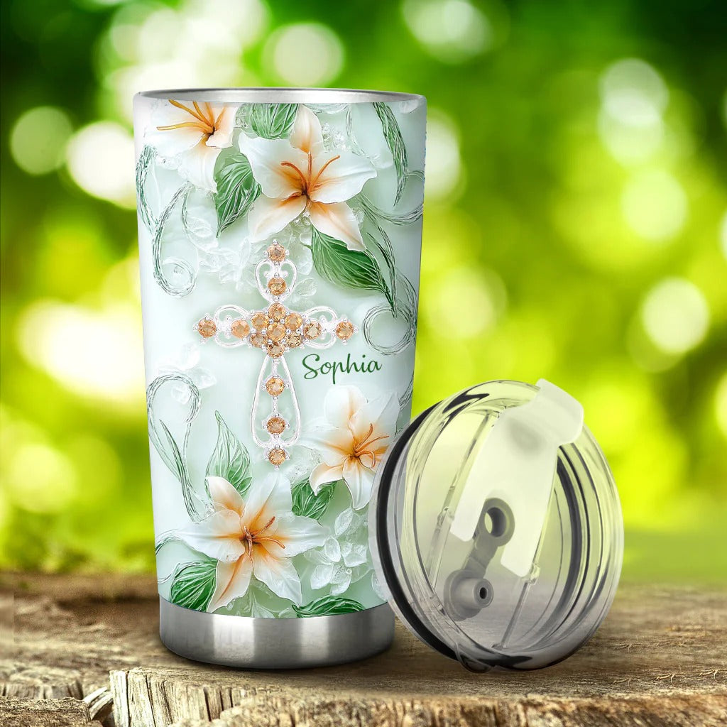 Trust In Lord With All Your - Personalized Jesus Tumbler