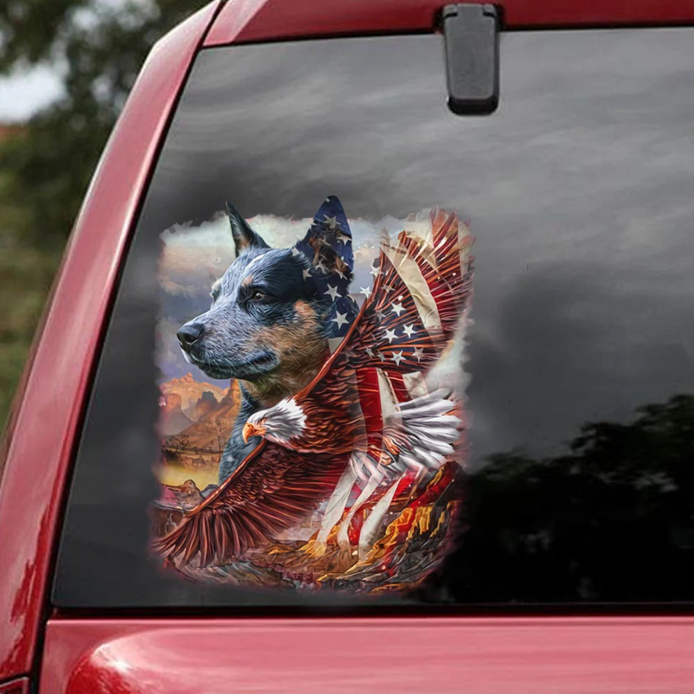 Dog America Car Vinyl Decal, Dog Decal