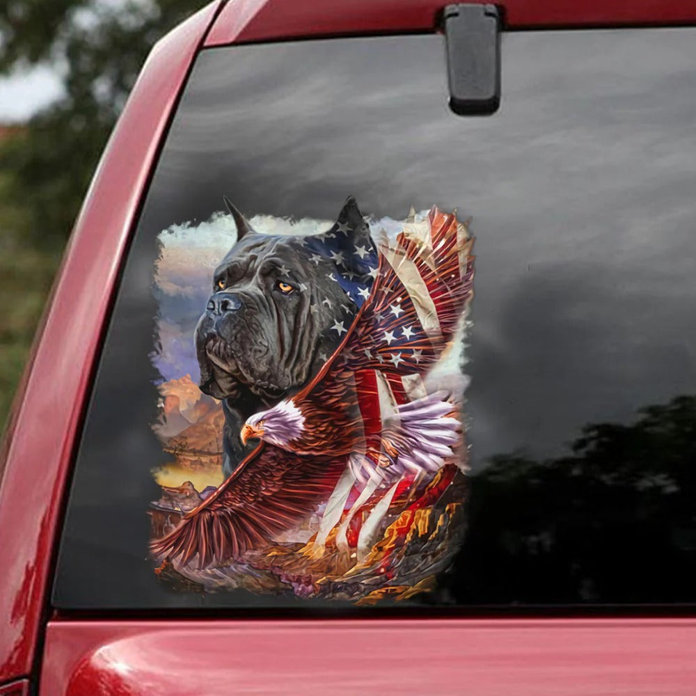 Dog America Car Vinyl Decal, Dog Decal