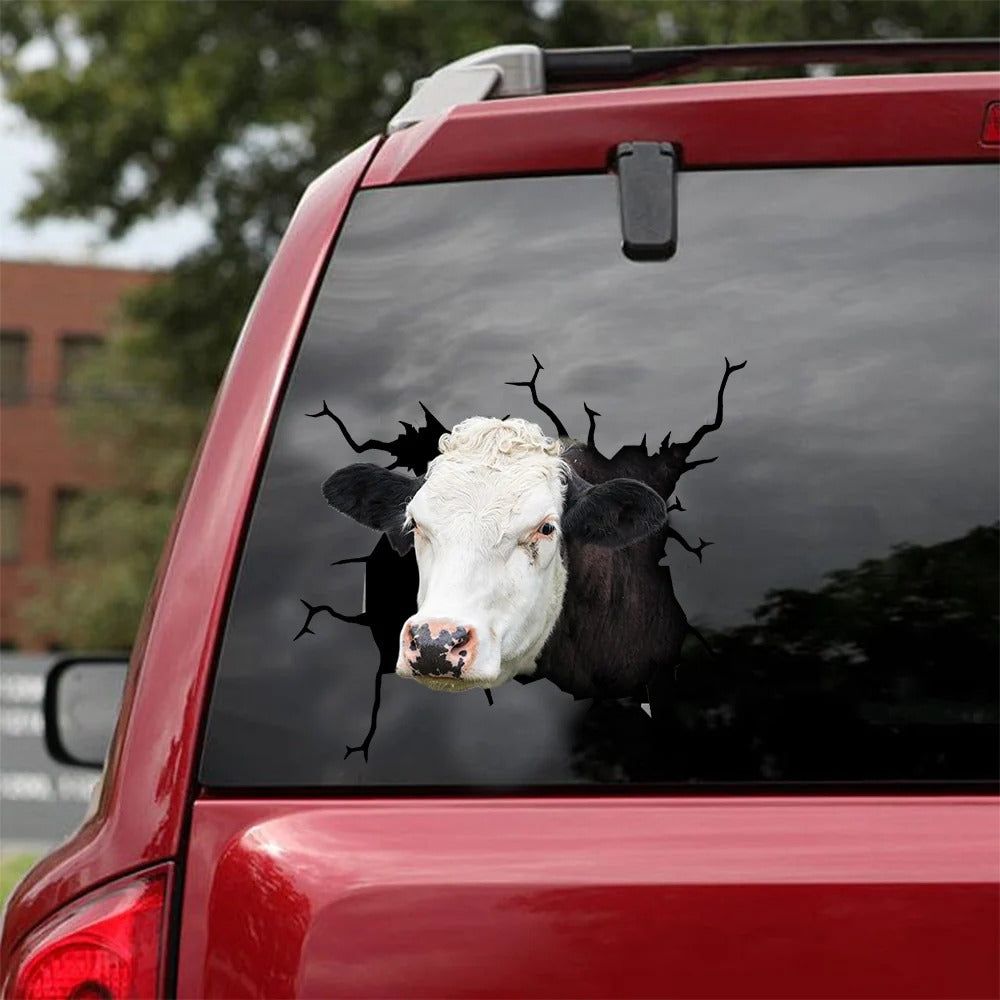 Hereford cattle crack car sticker cows lover, Cows Decal