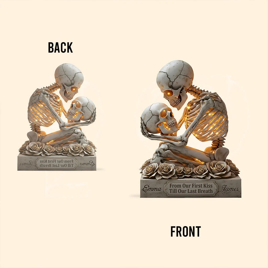 From Our First Kiss Till Our Last Breath - Personalized Custom Shaped Acrylic Plaque