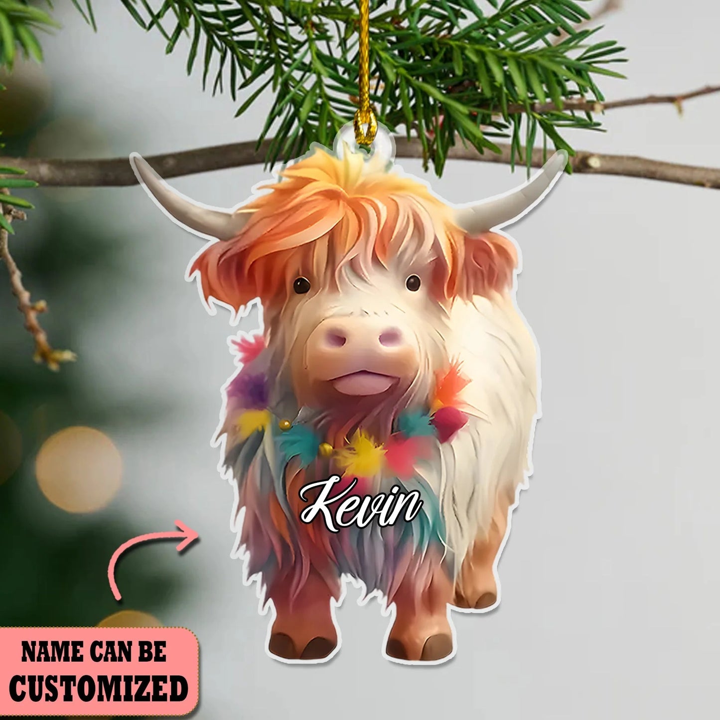 Cow Cute Ornament Christmas - Gift For Cow Lover's