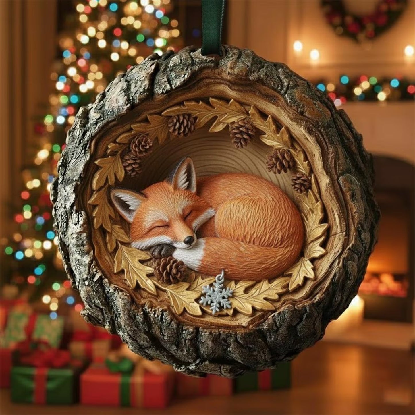 Animals Wooden Ornament, Christmas Decoration Wooden Ornament