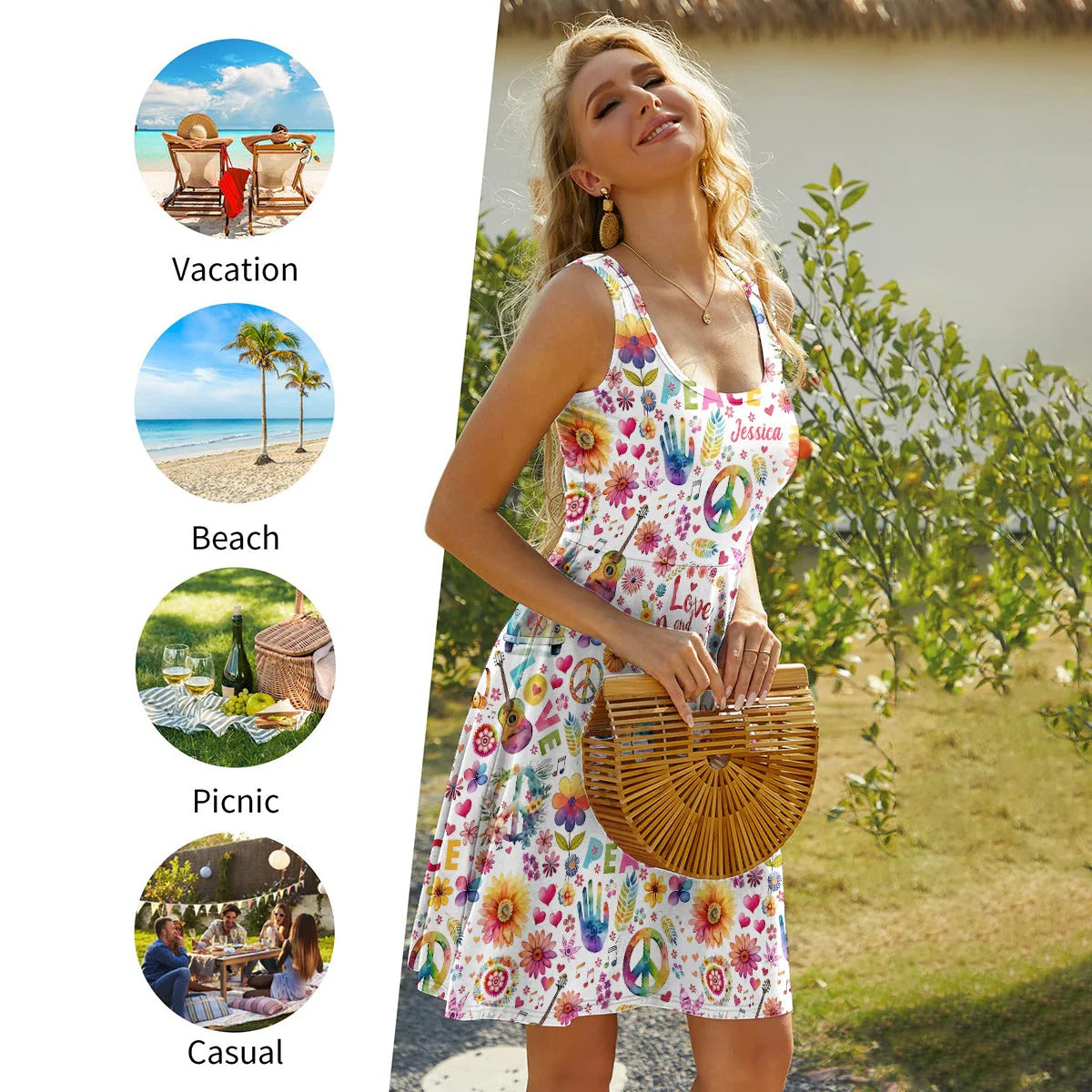 Hippie Soul - Personalized Sleeveless Dress