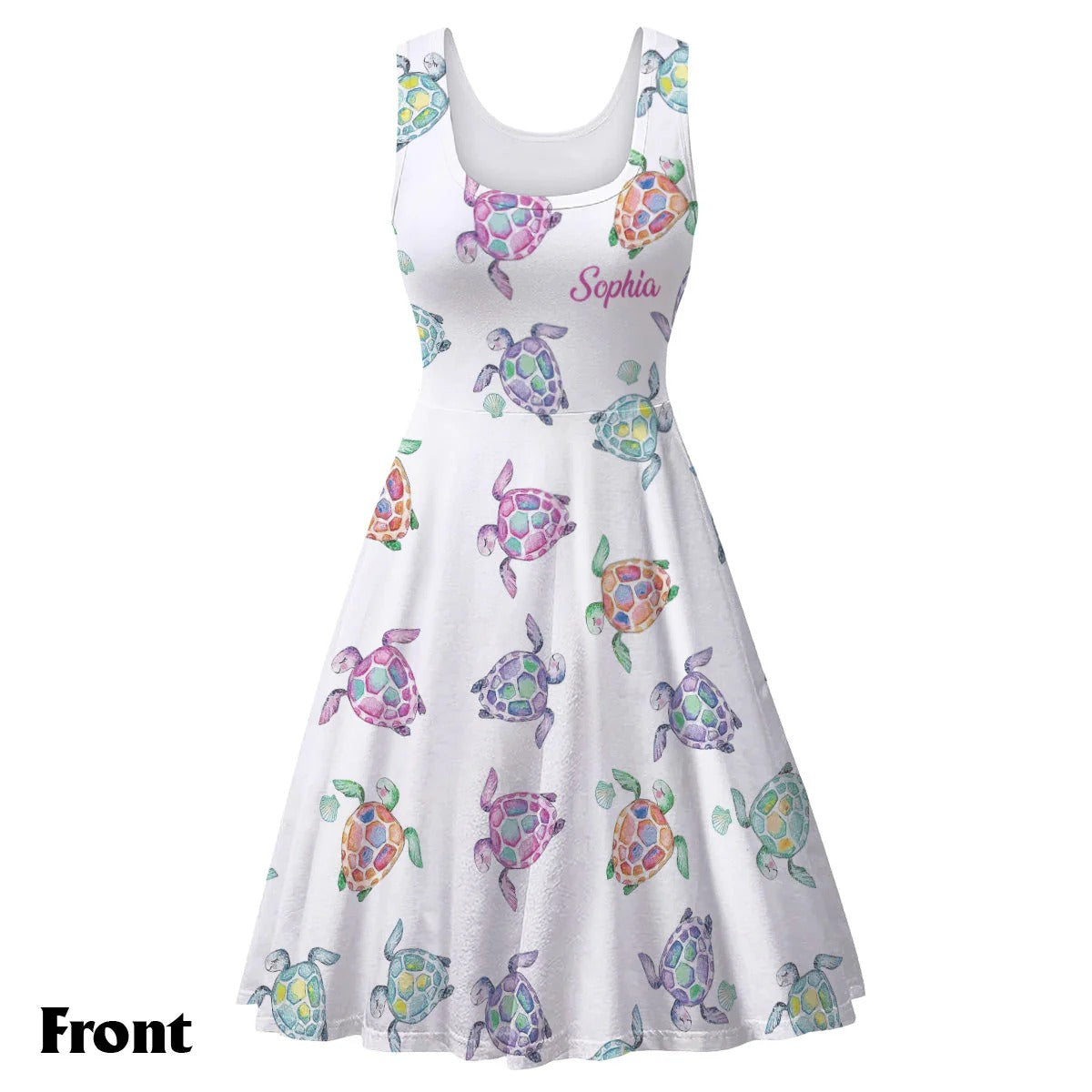 Love Turtles - Personalized Sleeveless Dress