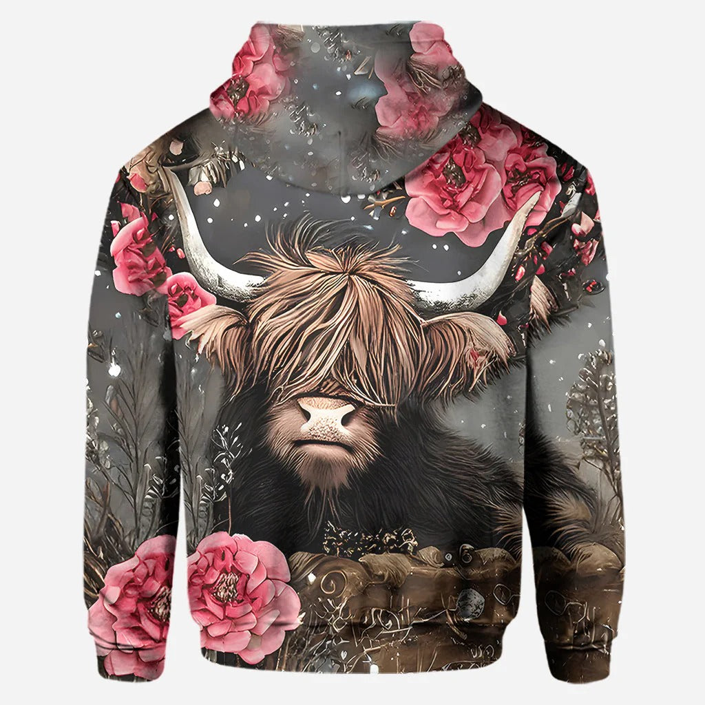 Love Highland Cows - Personalized Hoodie and Leggings