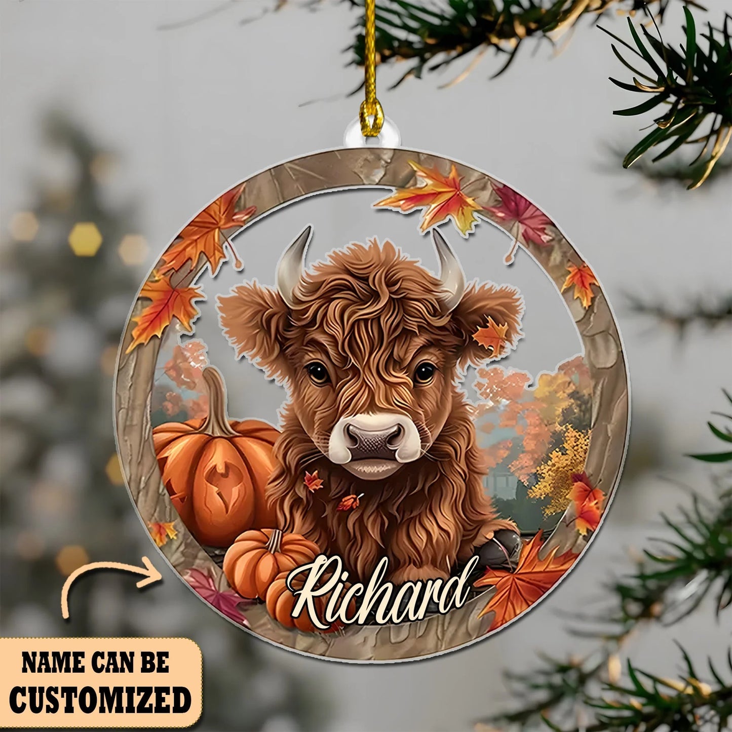 Cow Ornament Christmas - Gift For Cow Lover's