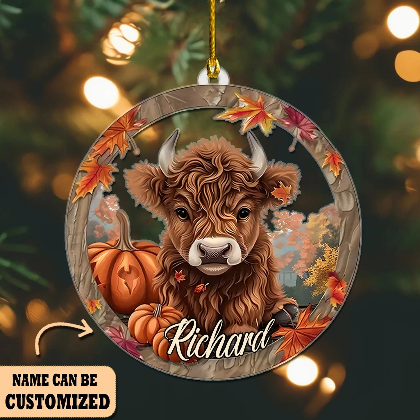 Cow Ornament Christmas - Gift For Cow Lover's