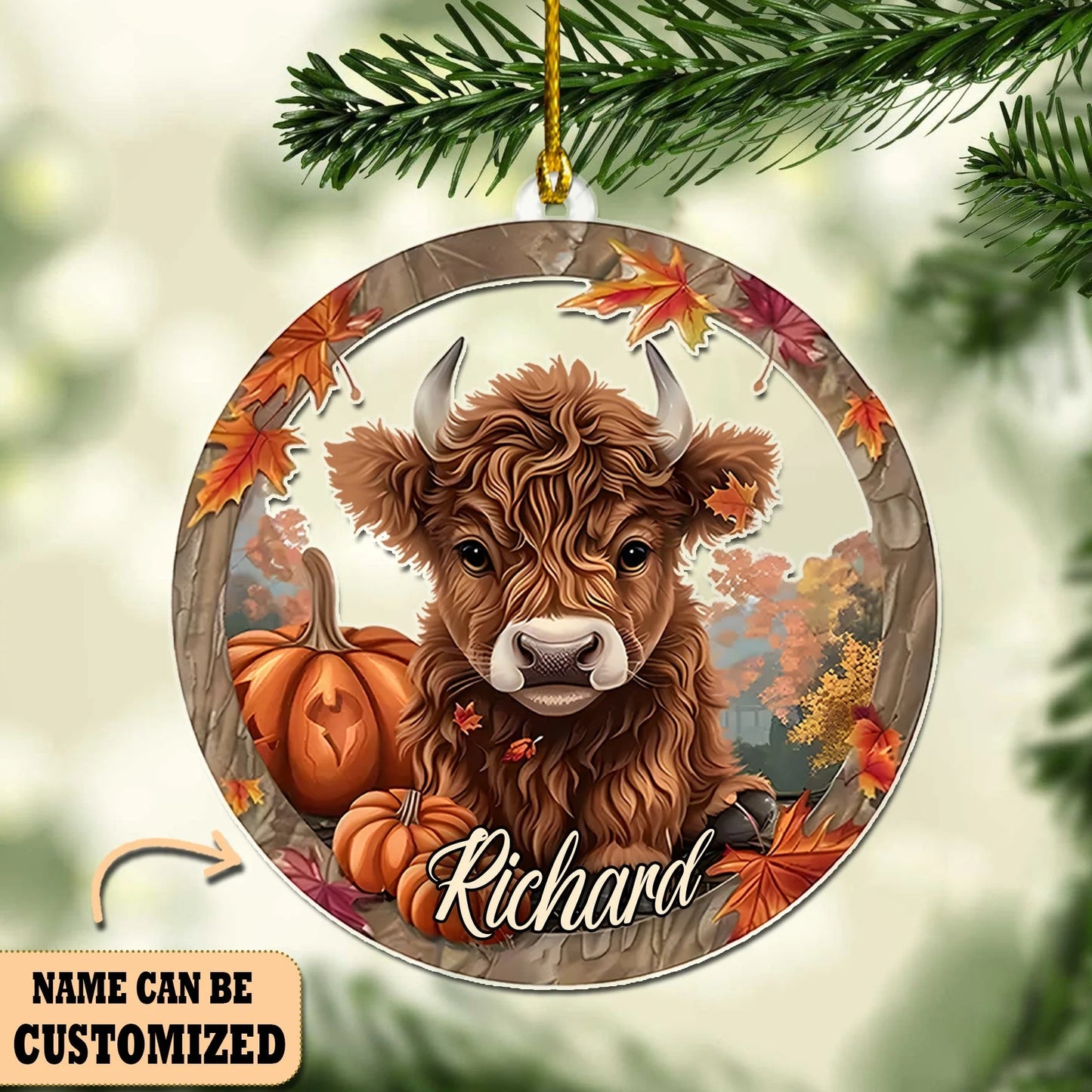 Cow Ornament Christmas - Gift For Cow Lover's