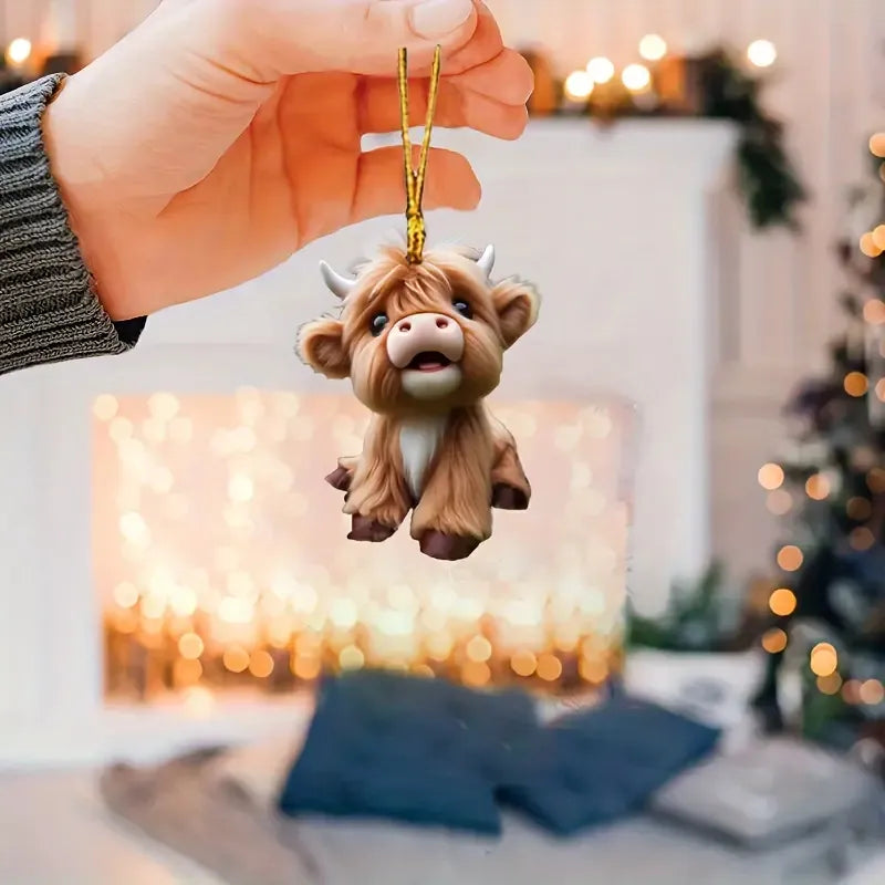 Cow Super Cute Acrylic Ornament - Gift For Cow Lover's