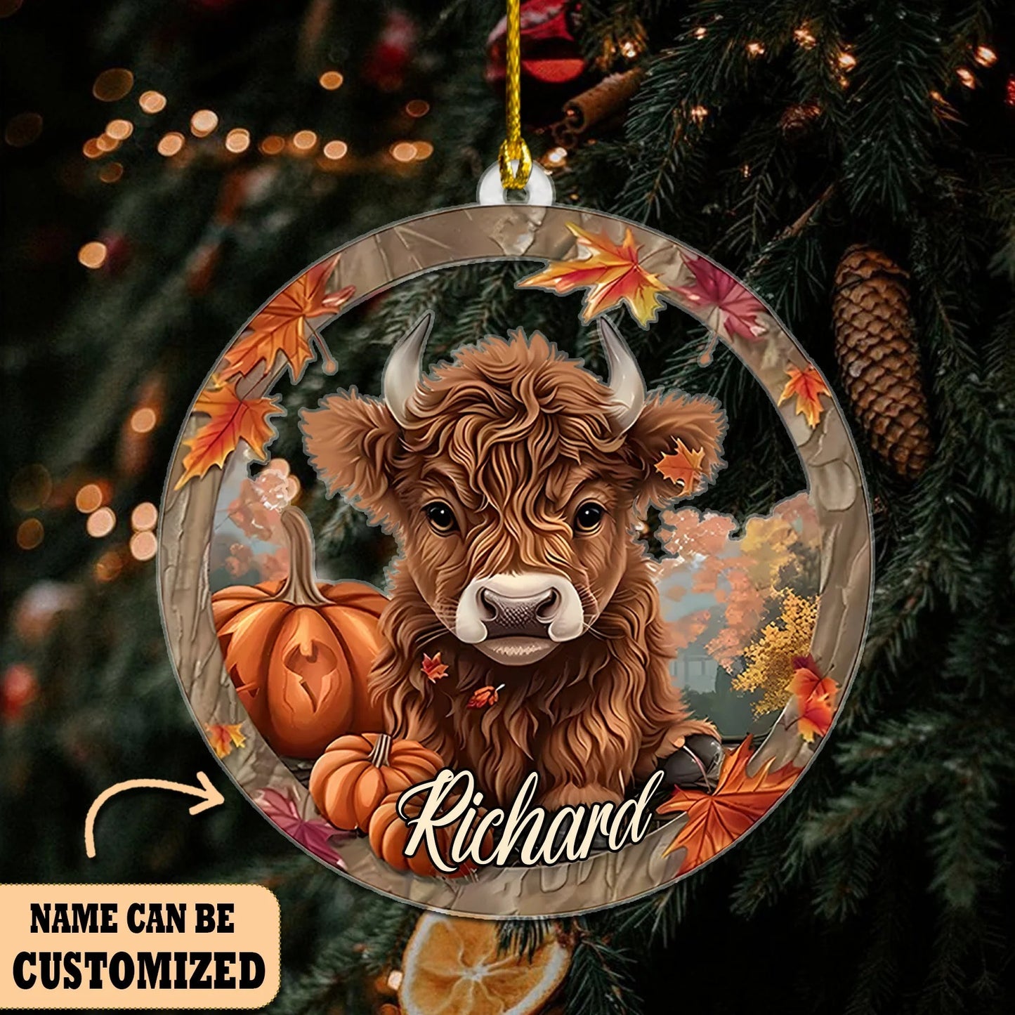 Cow Ornament Christmas - Gift For Cow Lover's