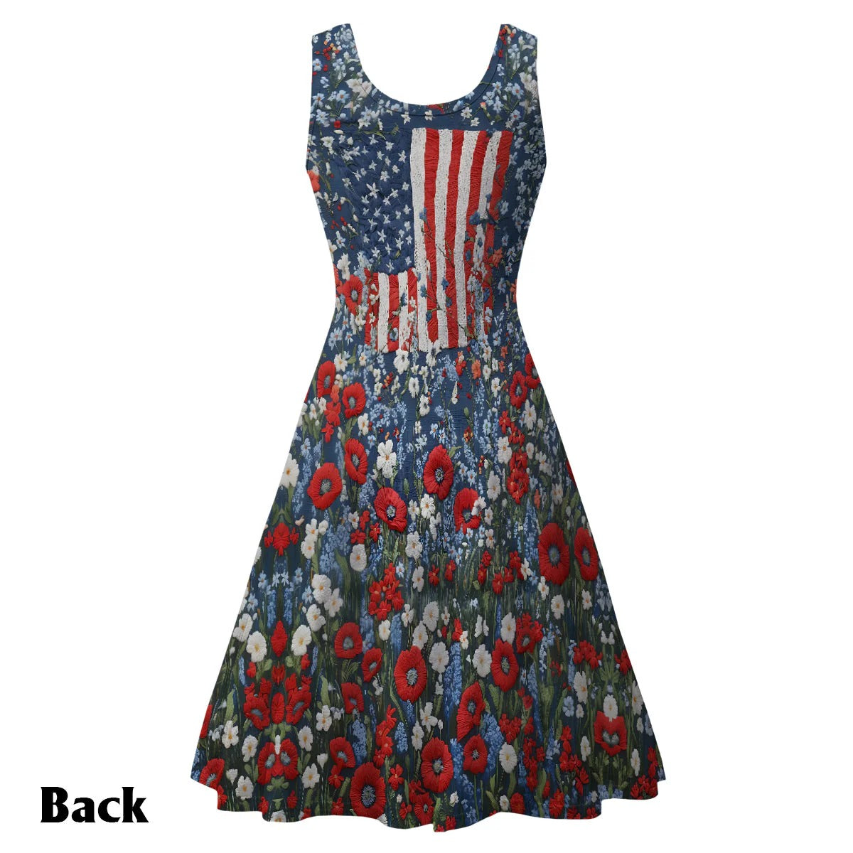 Red White and Feral - Personalized Sleeveless Dress