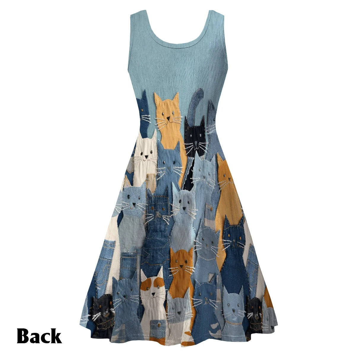 Just A Girl Who Loves Cats - Personalized Sleeveless Dress