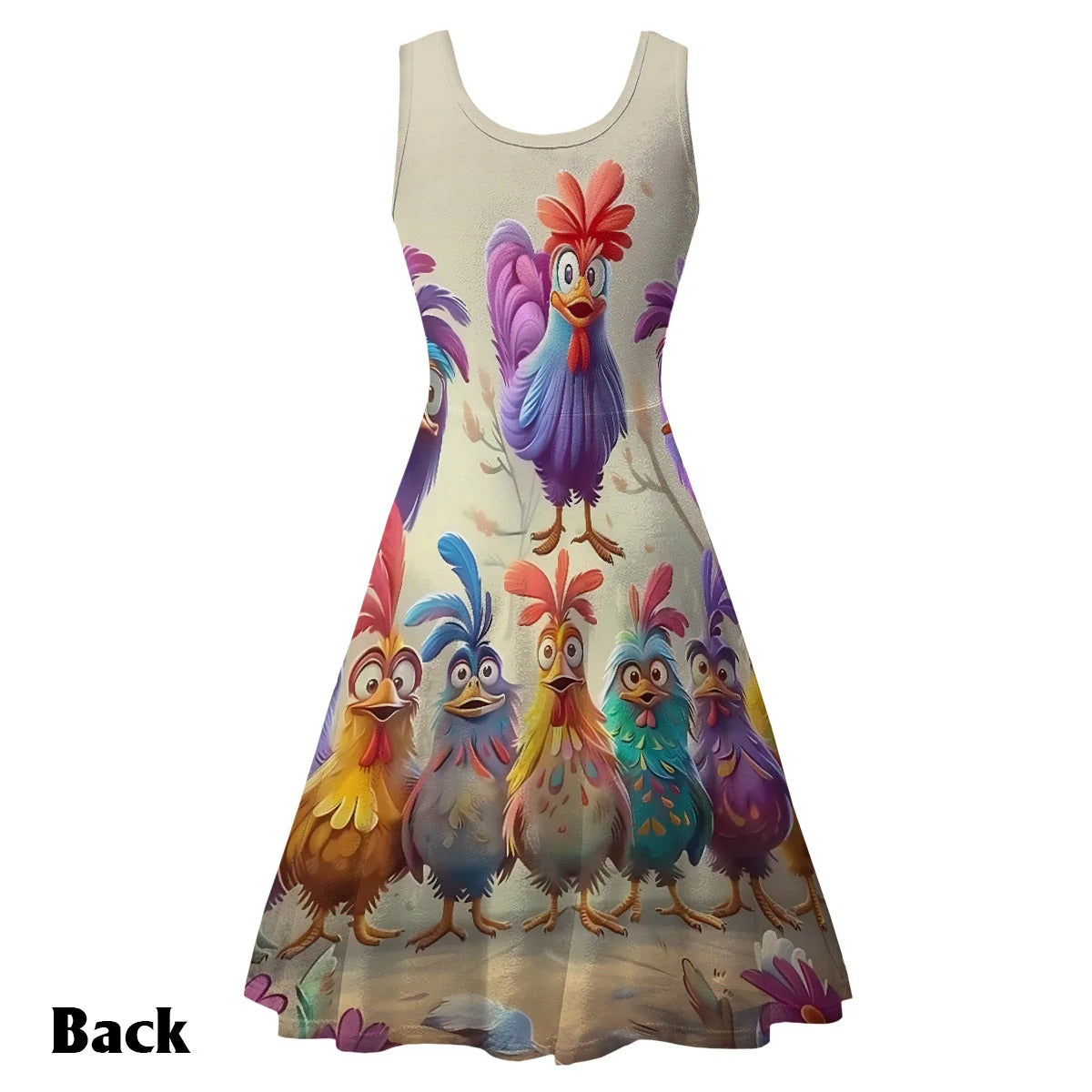 Chicken Lovers - Personalized Sleeveless Dress