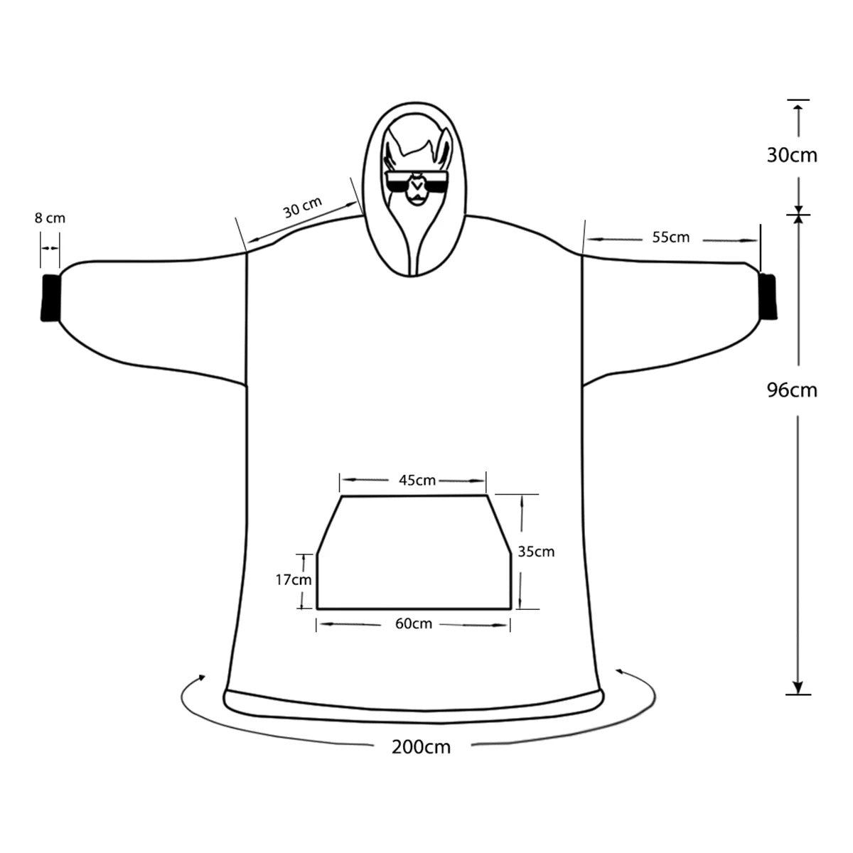 F*ck Around And Find Out - Personalized Skull Blanket Hoodie