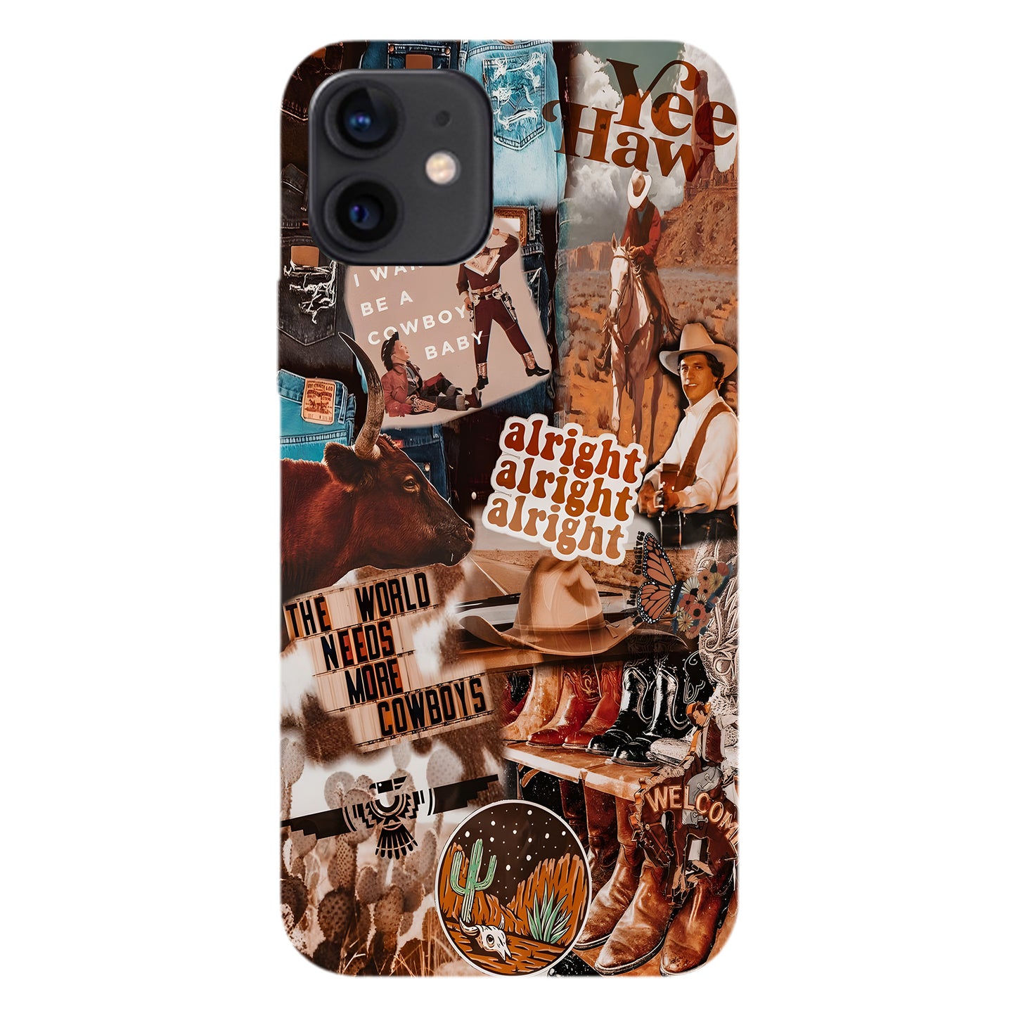 Desert Rodeo Collage – Western Grit Phone Case