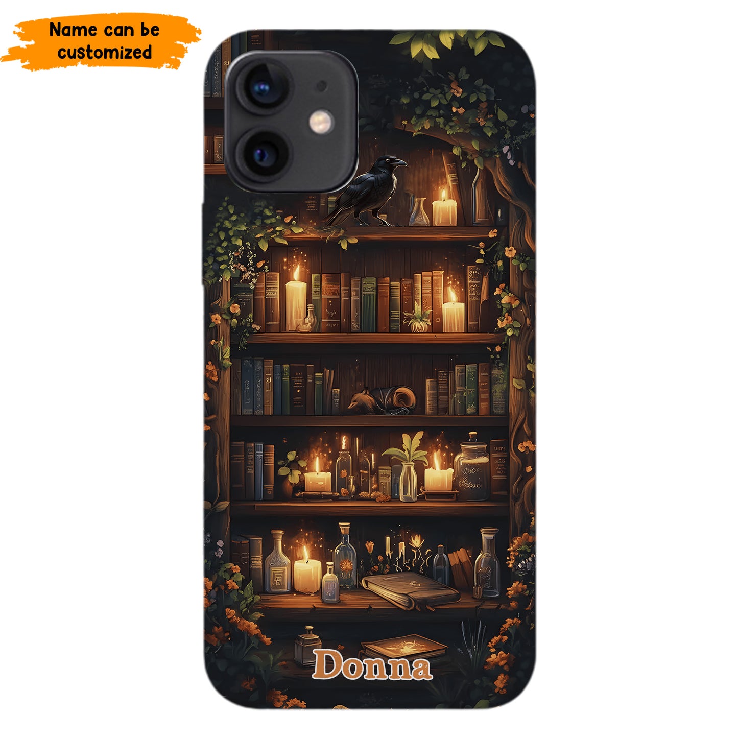 Personalized Bookshelf Phone Case