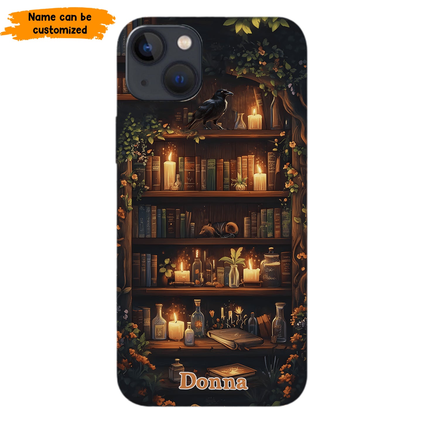 Personalized Bookshelf Phone Case