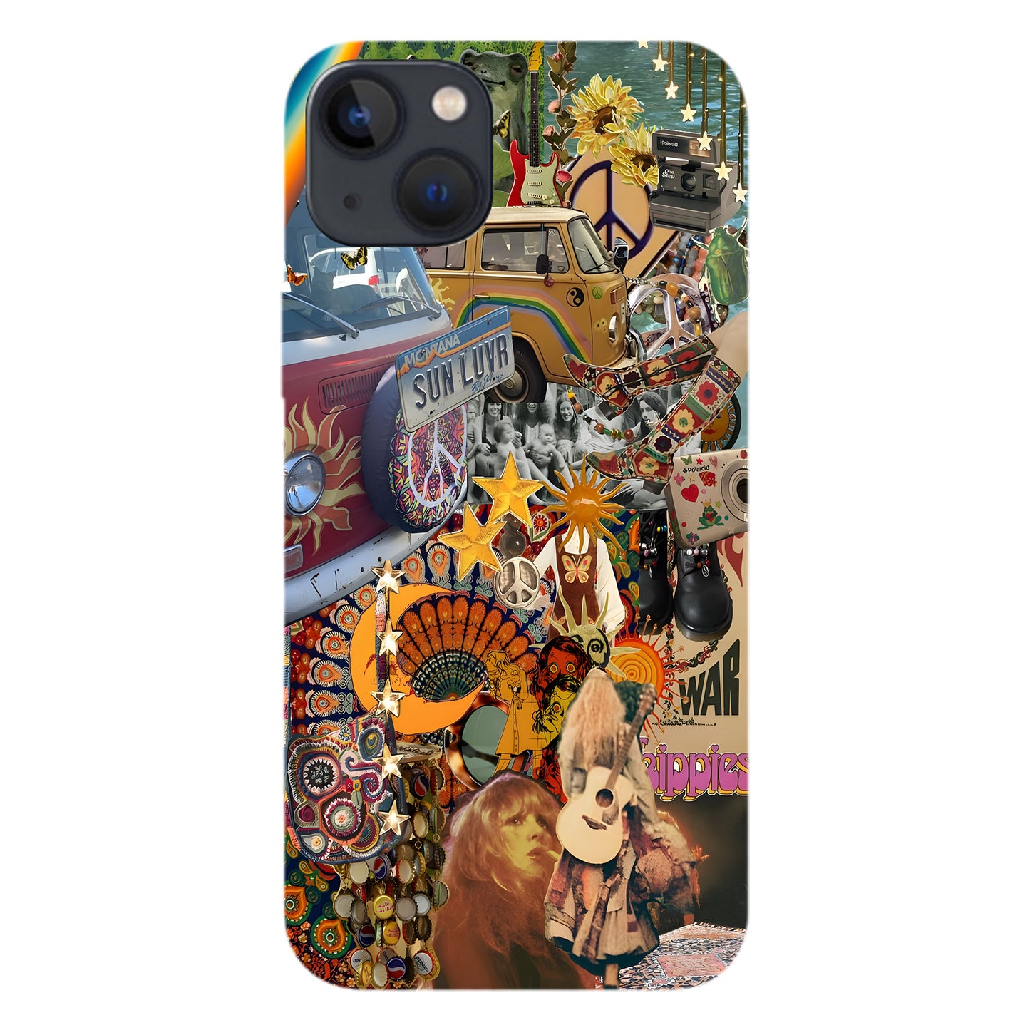 Psychedelic Hippie Collage Phone Case