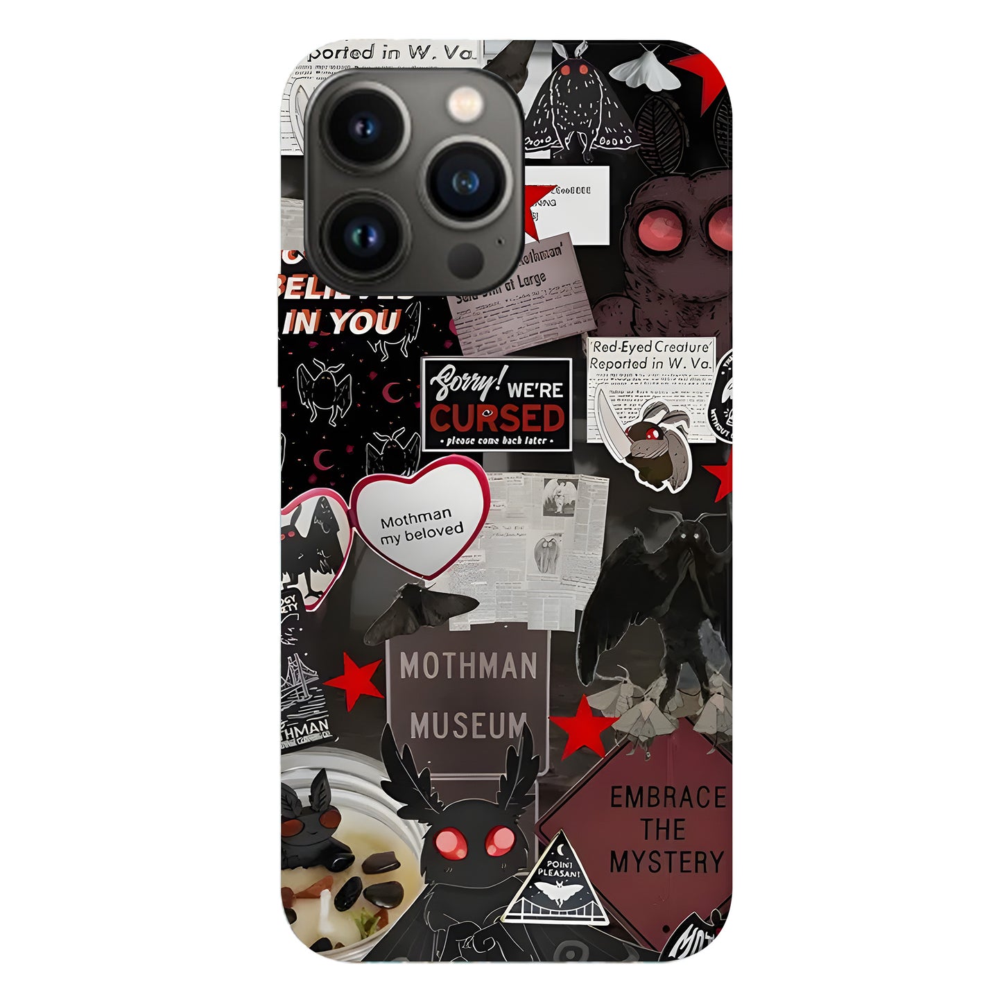 Mothman Museum Collage Phone Case